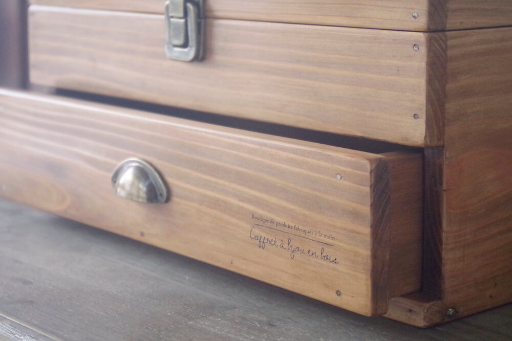 アンティーク風ツールドロワーボックス｜手作り収納木製ケース｜通販