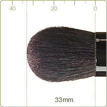 携帯用パウダー／チークブラシ：H-6｜竹宝堂（ちくほうどう）熊野筆