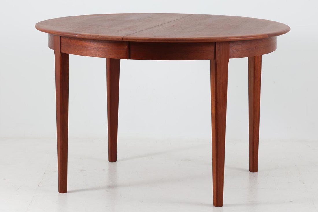 1960年代北欧購入ビンテージ 大きな円形テーブルクロストリム含む153.5