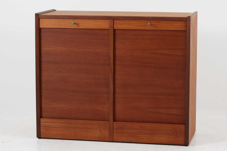 デンマーク ビンテージ 脚付き蛇腹キャビネット マホガニー 北欧