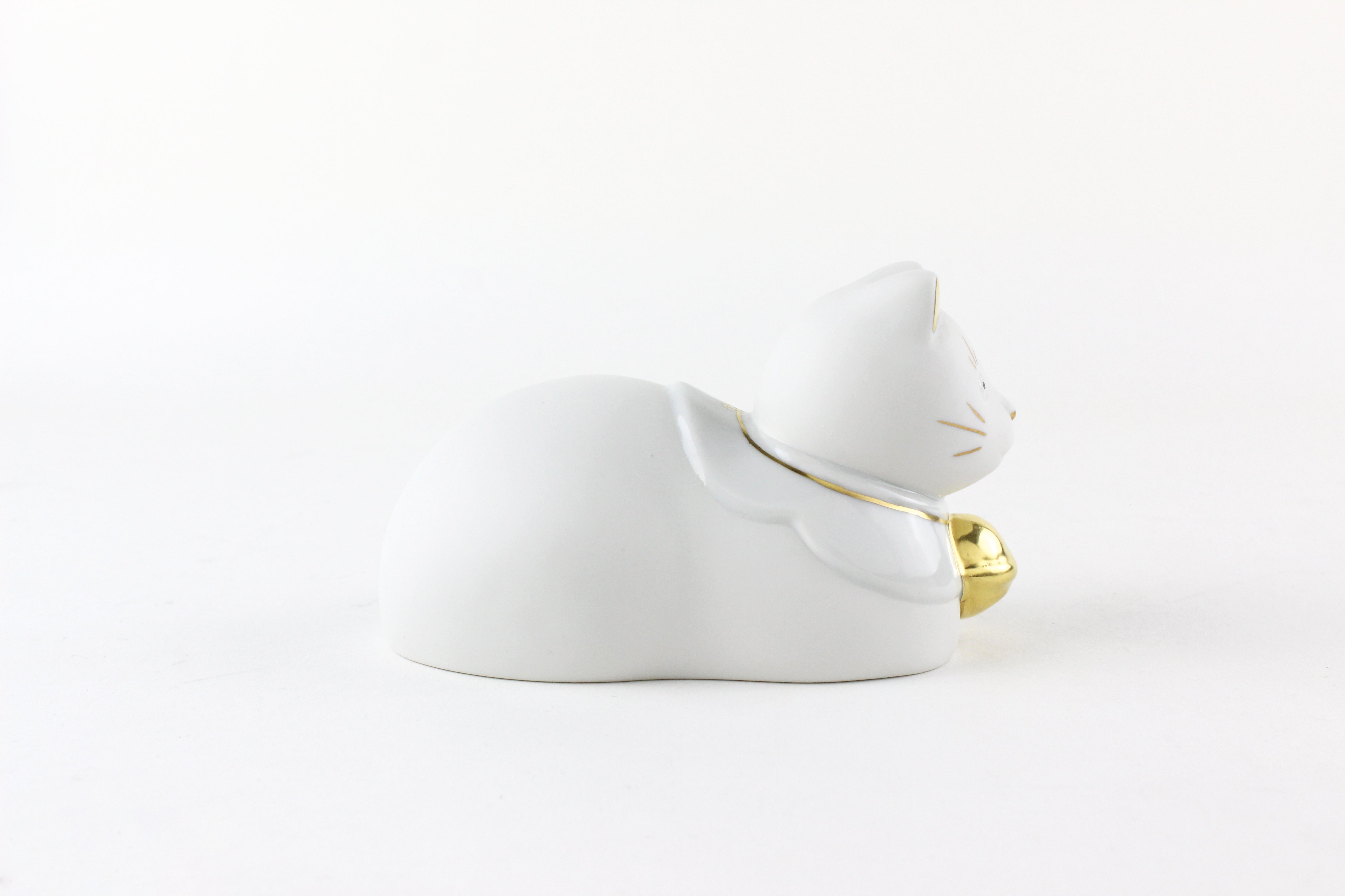 3%寄付】ちょうえもん座猫 金白 – 上出長右衛門窯オンラインショップ