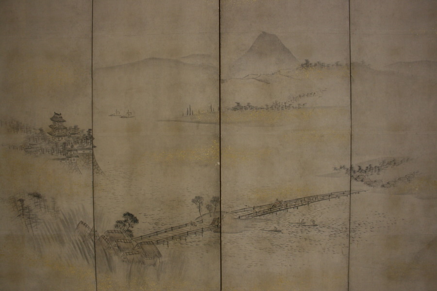 近江八景図屏風／野洲市