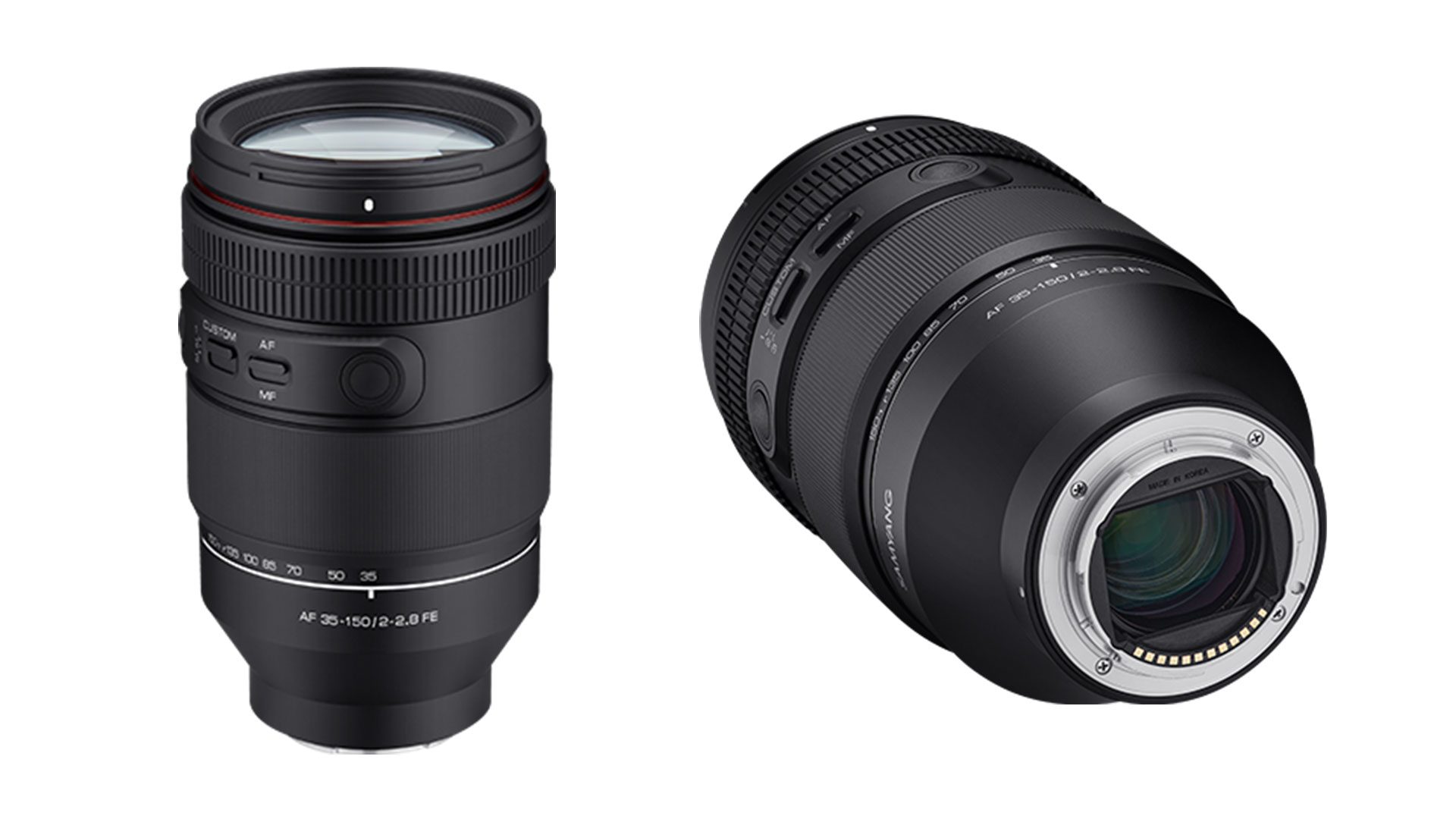 Samyangがソニーフルフレームカメラ用のAF 35-150mm F2-2.8 FEレンズを