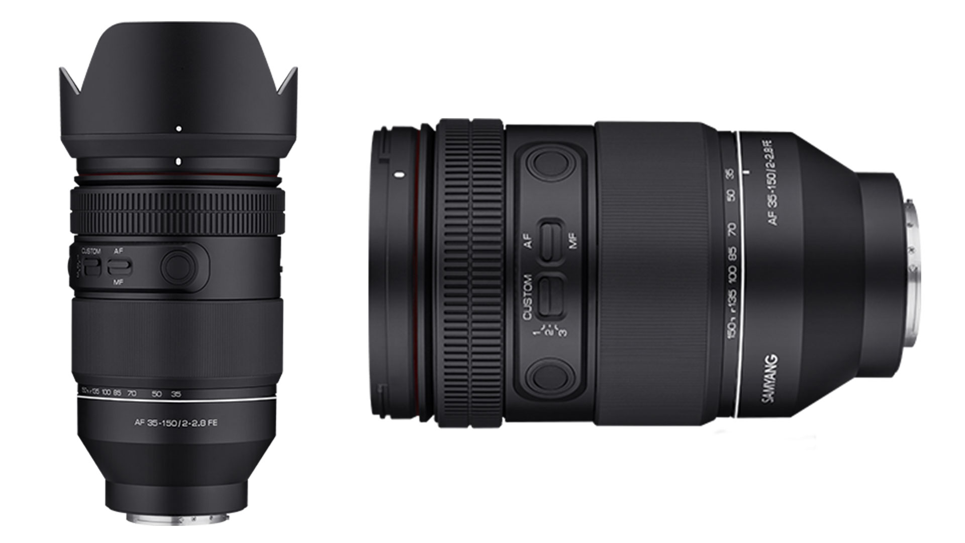 Samyangがソニーフルフレームカメラ用のAF 35-150mm F2-2.8 FEレンズを