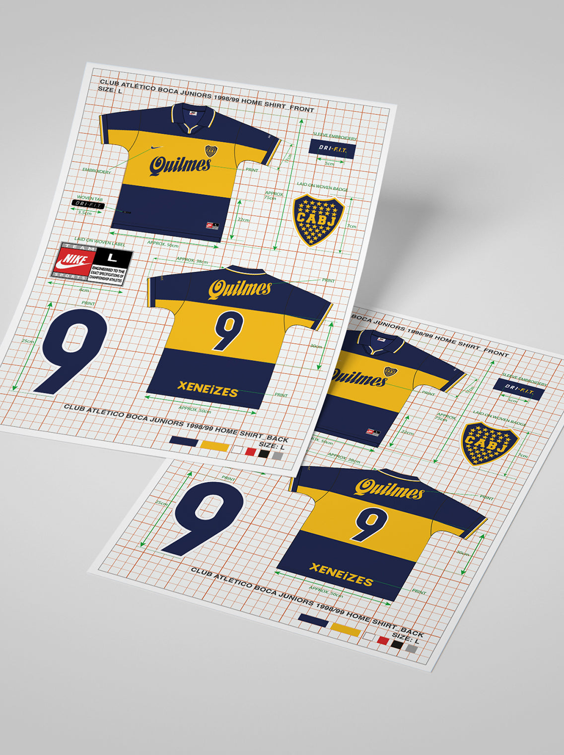 Iconic Kit Design - Boca Juniors Nike Print – Cult Kits
