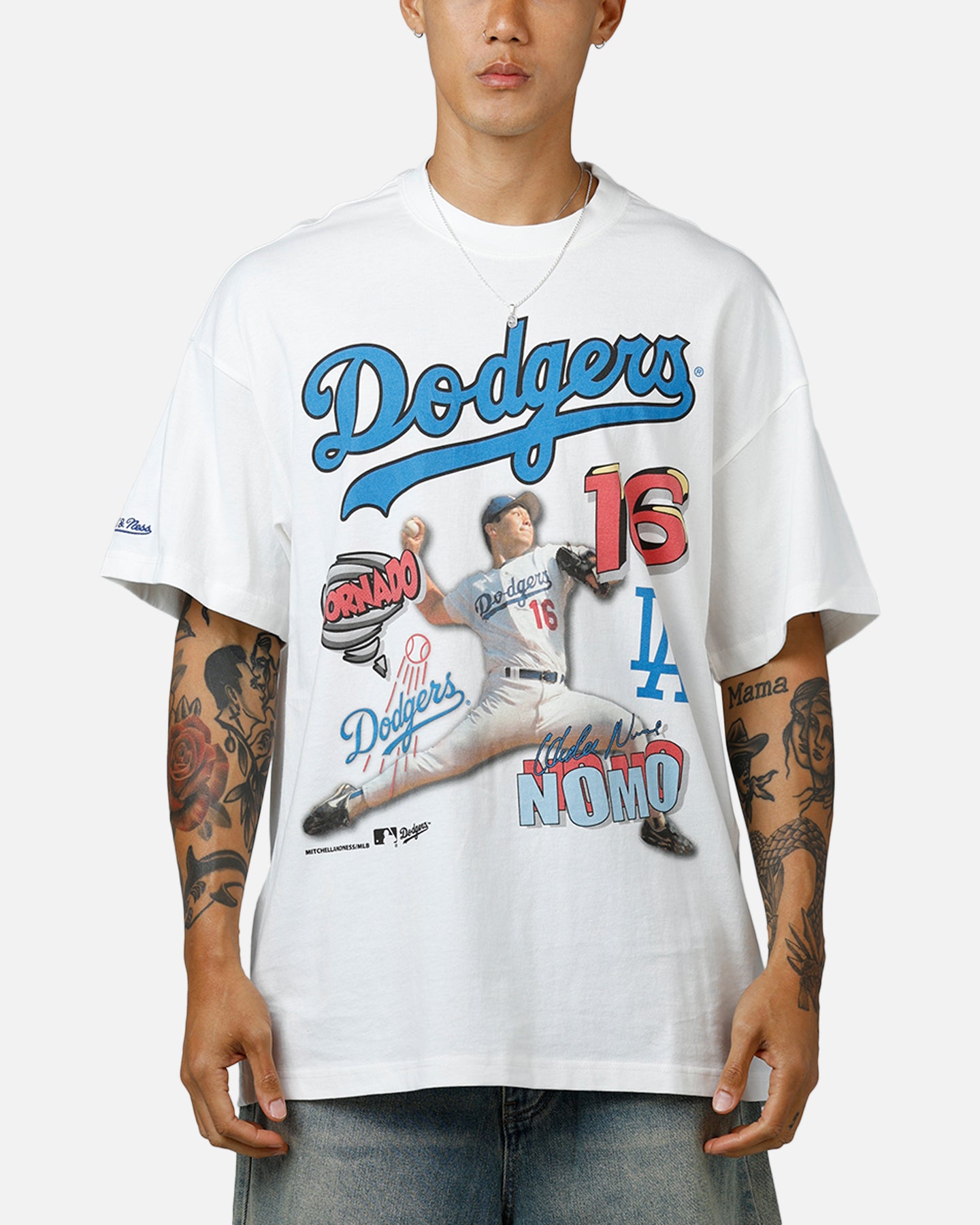 Mitchell & Ness Los Angeles Dodgers Hideo Nomo Tornado T-Shirt