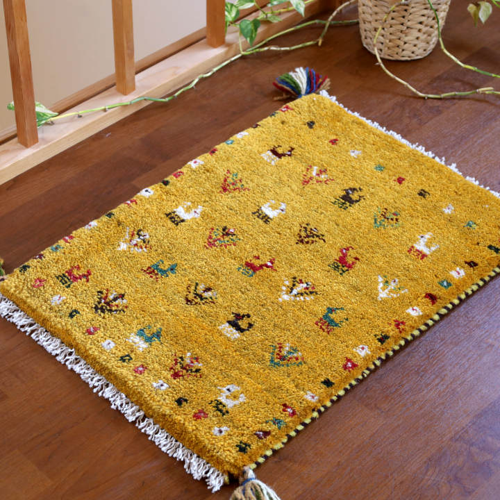 ギャッベ ミニマット（約60×40cm）｜手織ラグの店クラフトワーク