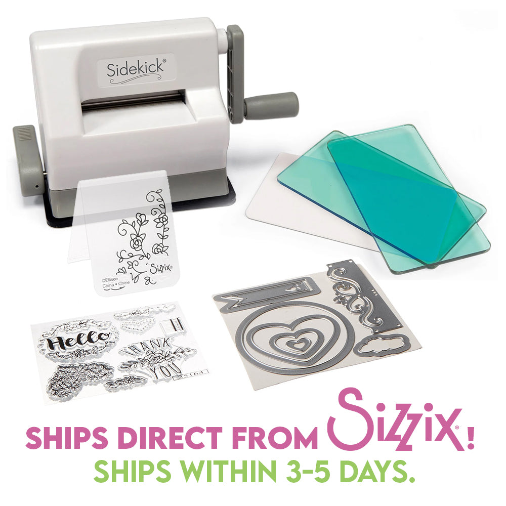Sizzix Sidekick Die-Cutting Machine (White & Gray) w/ Starter Kit