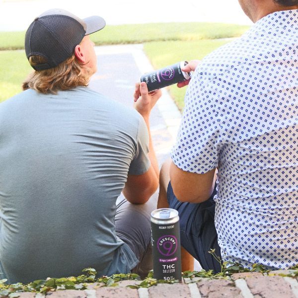 Crescent 9 Grape Lemonade THC Seltzer | 50mg THC/can | 21+