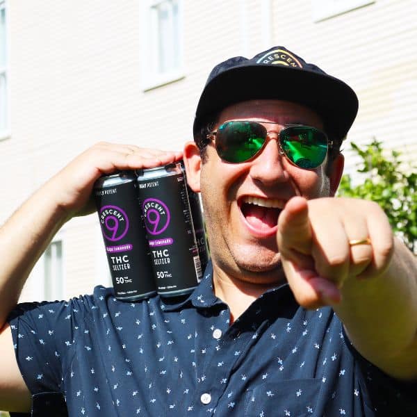 Crescent 9 Grape Lemonade THC Seltzer | 50mg THC/can | 21+