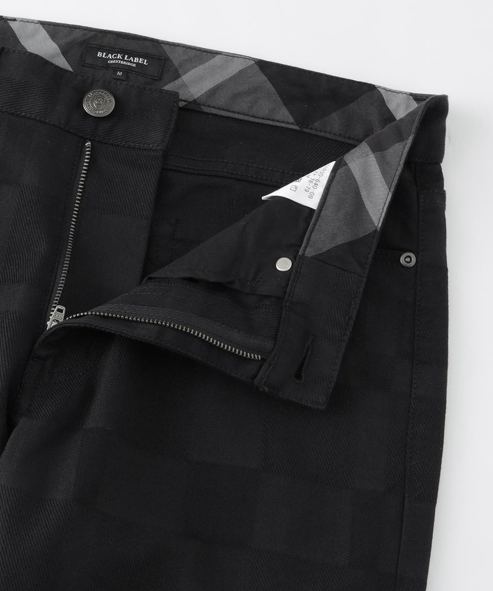 シャドーチェックブラックデニム（カジュアルパンツ）｜BLACK LABEL