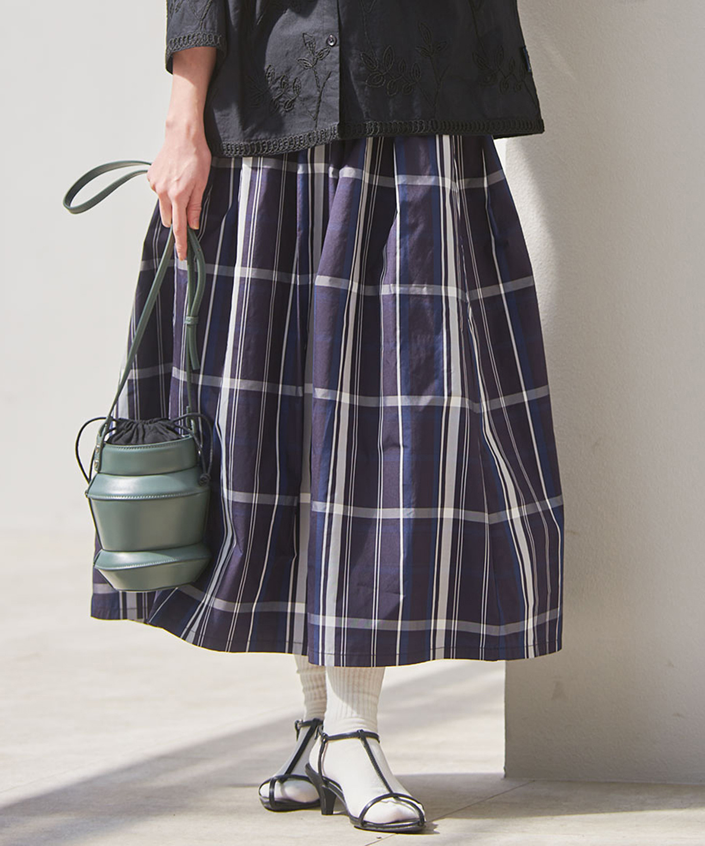 レディース チェック柄 フレアスカート通販 [0306-51600