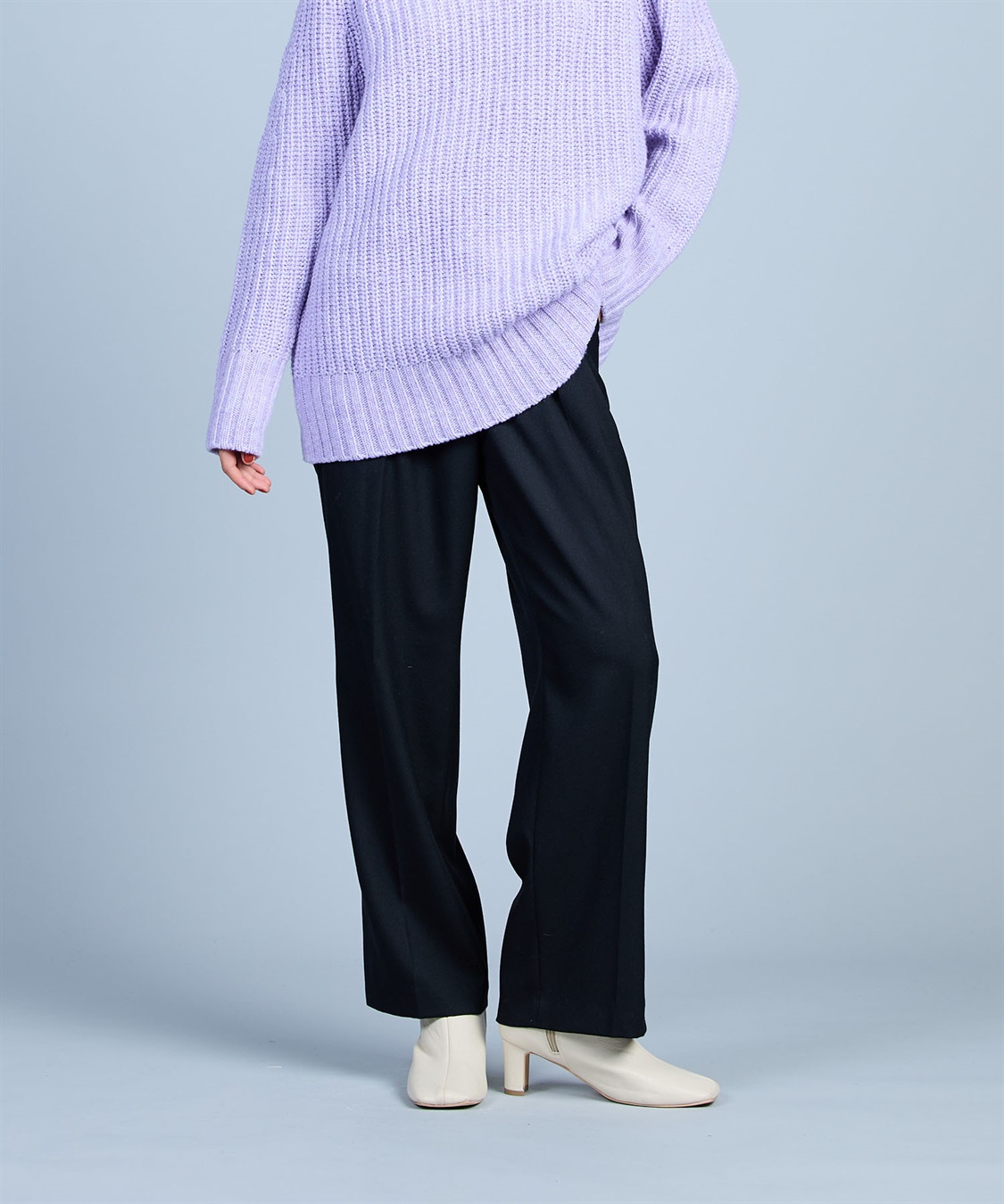 裾スリットパンツ N.O.R.C｜クロスプラス公式通販サイト