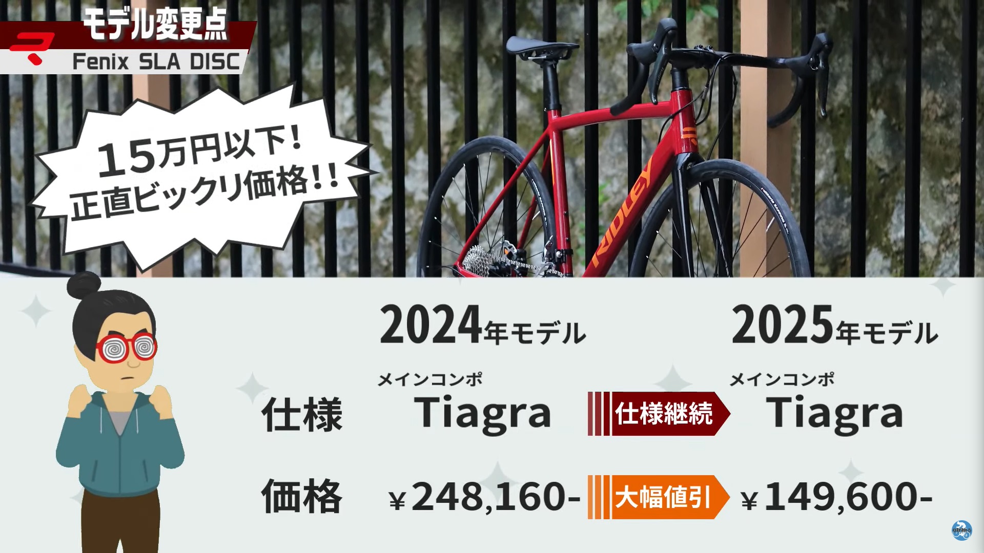 新価格がヤバ過ぎて品薄確定アルミロードバイク「RIDLEY Fenix SLA