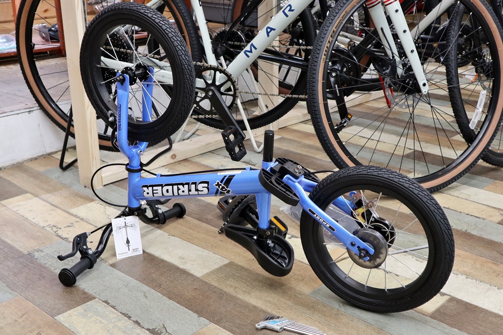 新規取扱開始！ランニングバイク兼子供用自転車「STRIDER 14X