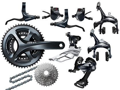 シマノ SORA（ソラ）R3030 フラットバー用トリプル 機械式コンポセット