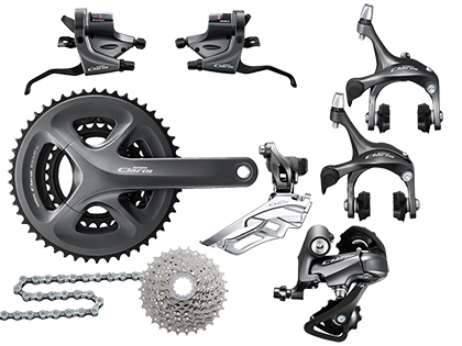 シマノ CLARIS（クラリス）R2030 フラットバー用トリプル 機械式コンポ