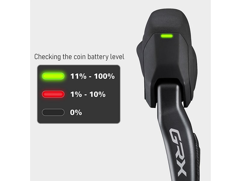 シマノ GRX Di2 ST-RX825-L 油圧ブレーキ STIレバー 左レバーのみ（2S