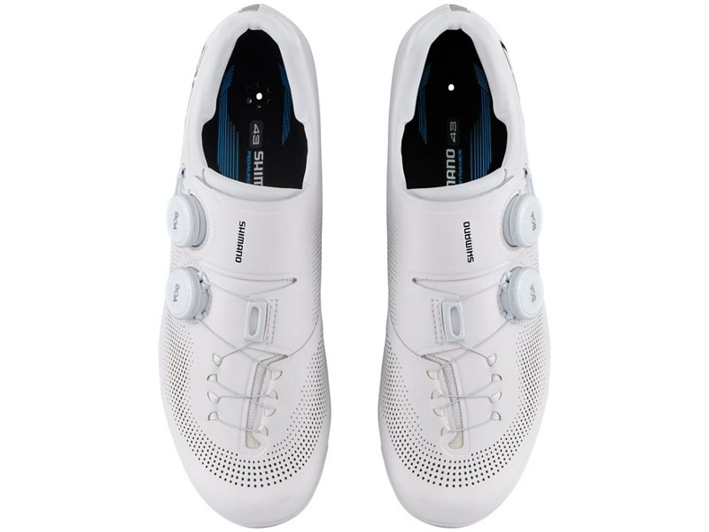 シマノ RC7（SH-RC703）ホワイト SPD-SL ロードシューズ【ワイド