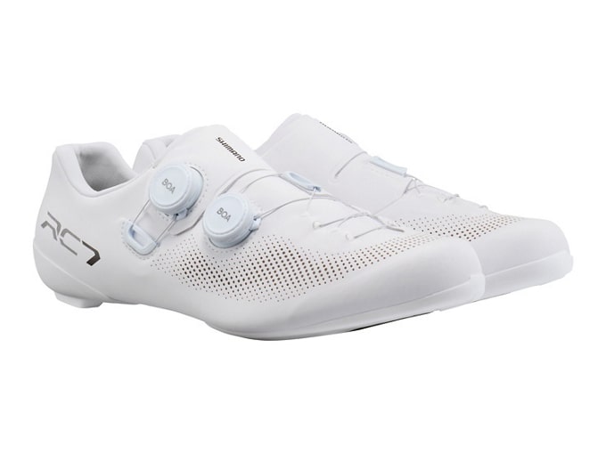 シマノ RC7（SH-RC703）ホワイト SPD-SL ロードシューズ【ワイド