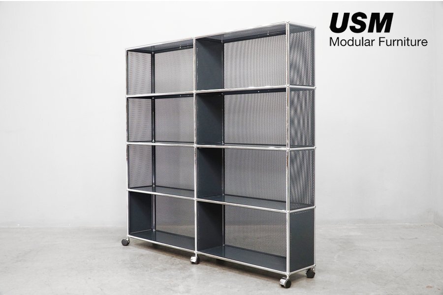 Tora 希少黒USMハラ—3段ラック スチールシェルフ 4段引取もOK Tora