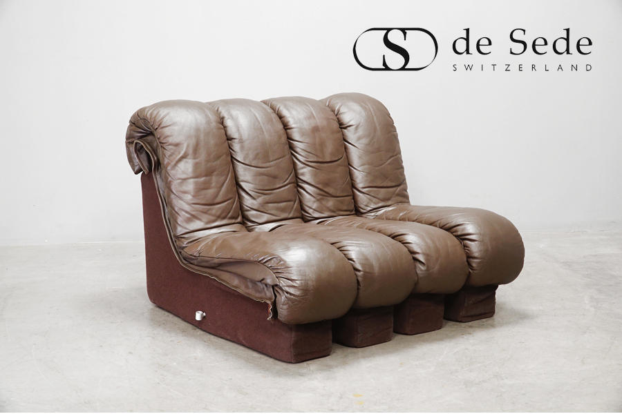 de sede(デセデ) DS-600 スネークソファ4連 IDC大塚家具 mobilia