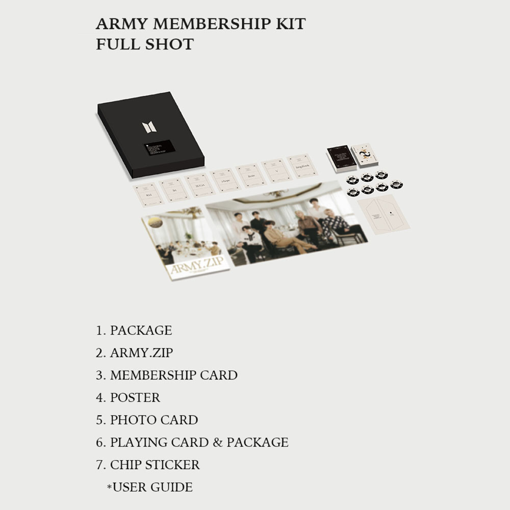 BTS ARMY MEMBERSHIP KIT 2022 - A-KPOP