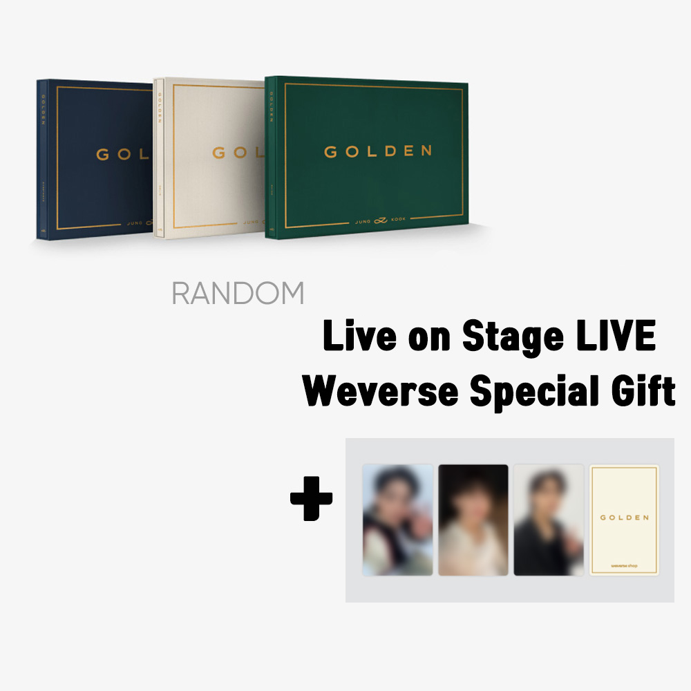BTS JUNGKOOK Golden + Live on Stage LIVE Weverse Gift (Photocard