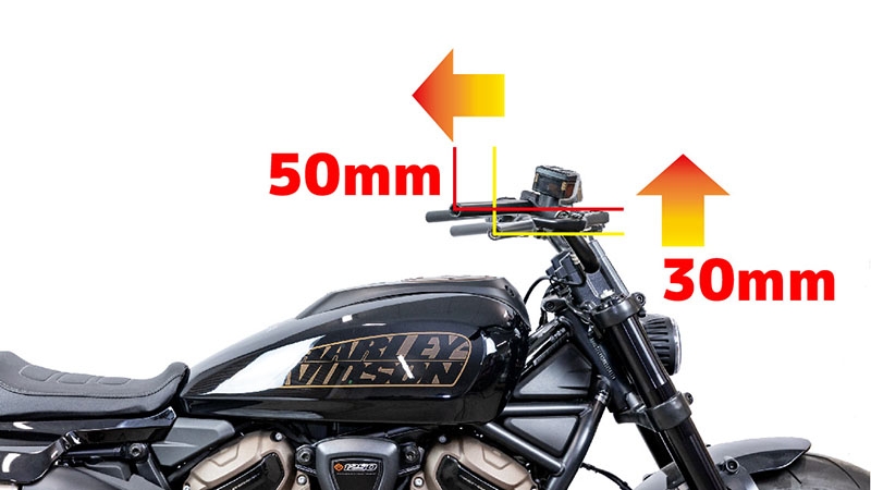 フィフティーバーハンドル スポーツスターS用 - KIJIMA | アンバーピース