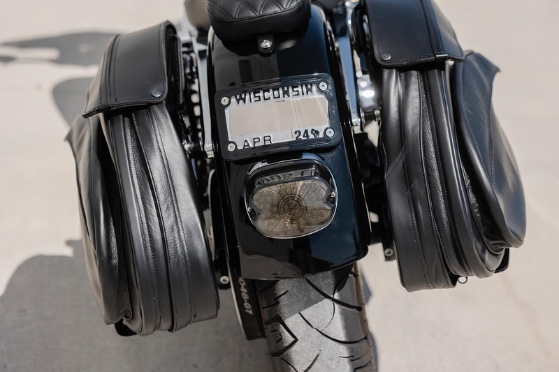 レトロシリーズV3 サドルバッグ レザー ダブル - LEATHER PROS