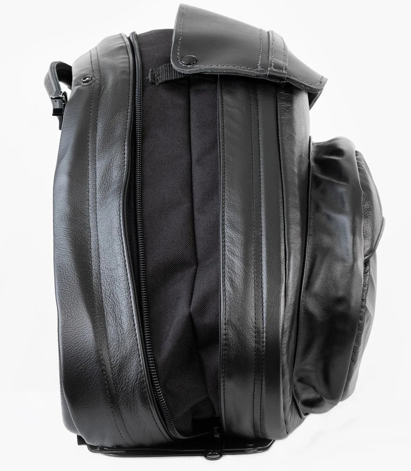 レトロシリーズV3 サドルバッグ レザー ダブル - LEATHER PROS