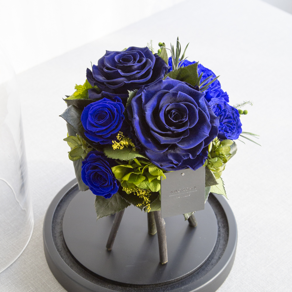 アドラブル(L)/エクセレントブルー （プリザーブドフラワー） | 最高級