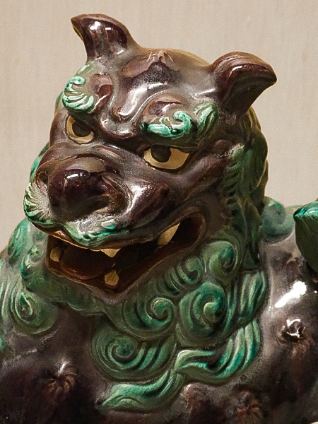 九谷焼　獅子置物　昭和レトロ　アンティーク 九谷焼<br>獅子置物 | アンティーク山本商店