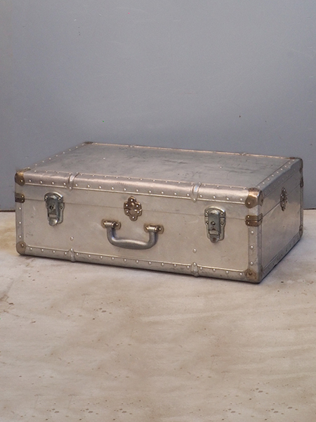 アンティーク　トランク　年代物 レトロ・アンティーク・トランクケース・スーツケース・レザー・昭和