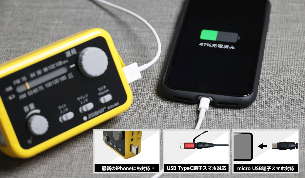 防水備蓄ラジオ ECO-303 - KOBAN｜太知ホールディングス