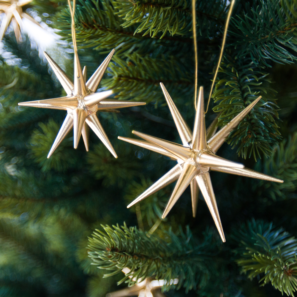 金の星 立体 (小)【ベツレヘムの星 / クリスマスオーナメント】 | ANDCHILD