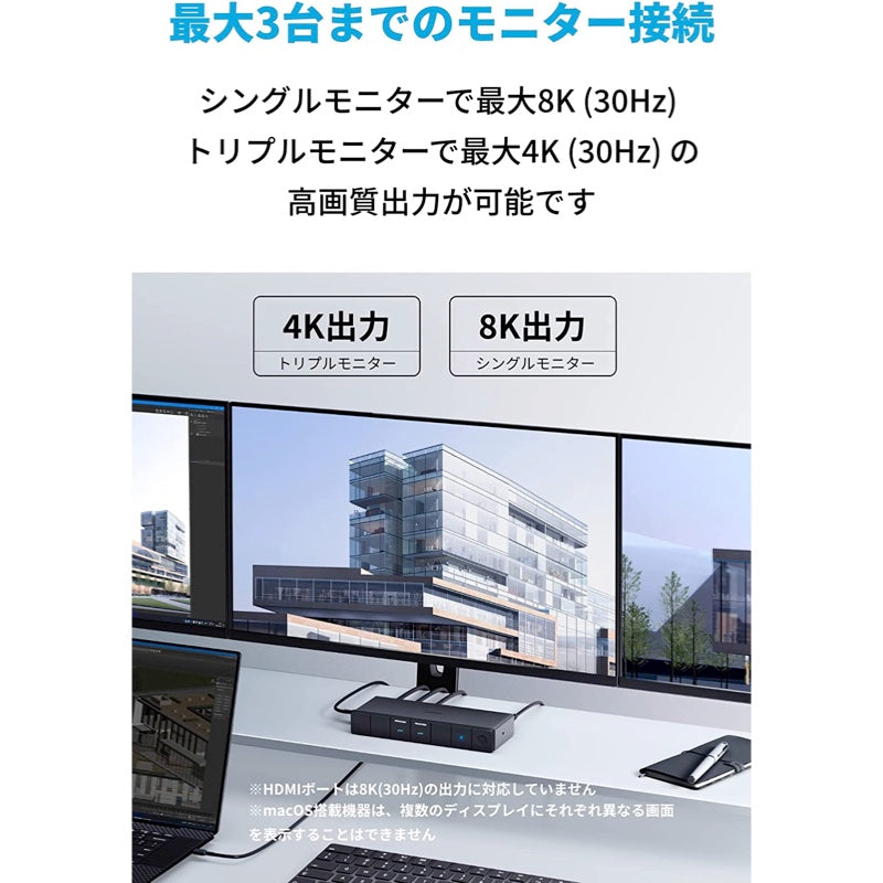 Anker 568 USB-C ドッキングステーション (11-in-1, USB4