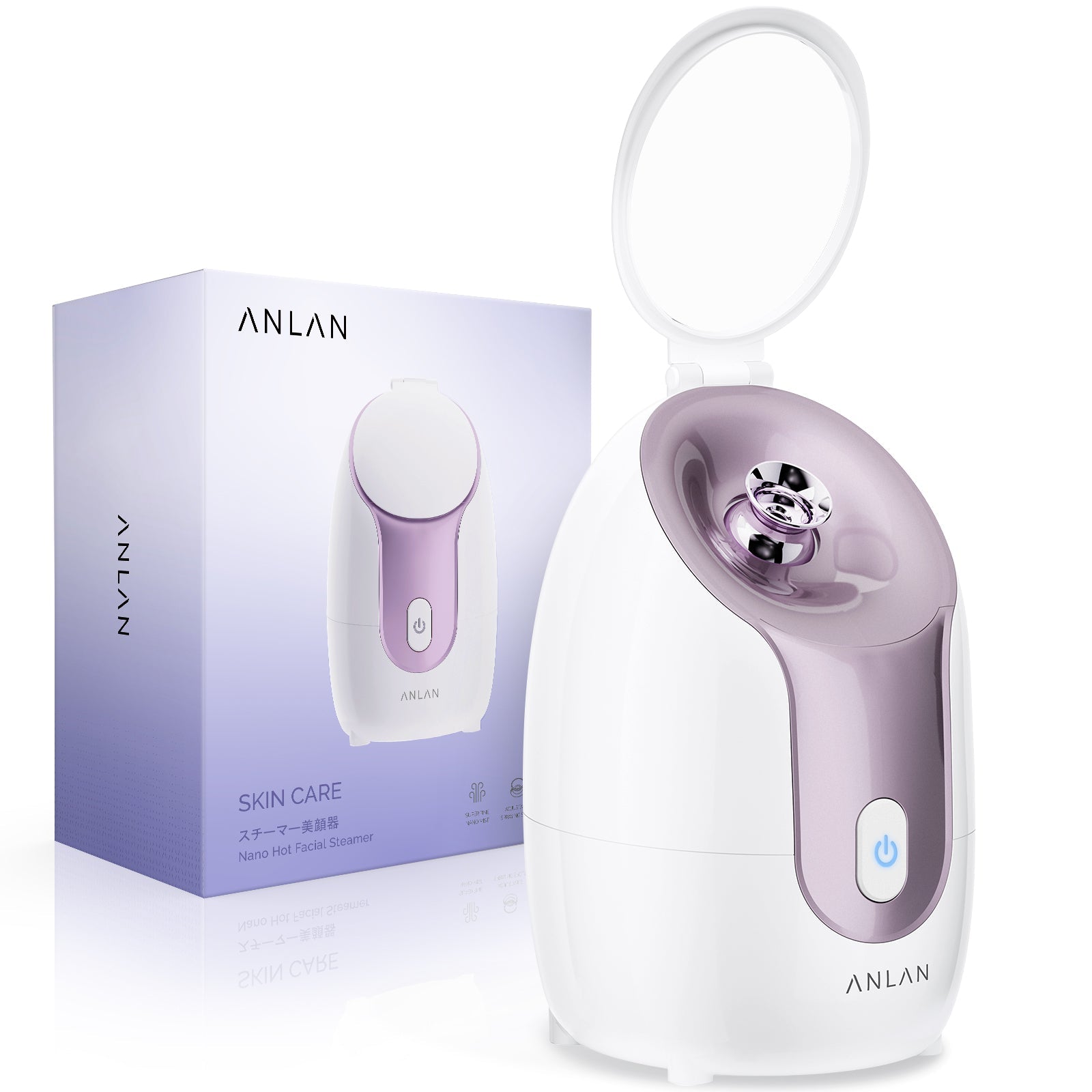 ANLAN スチーマー美顔器 Z32 美人百花微粒化スチーマー美顔器部門1位