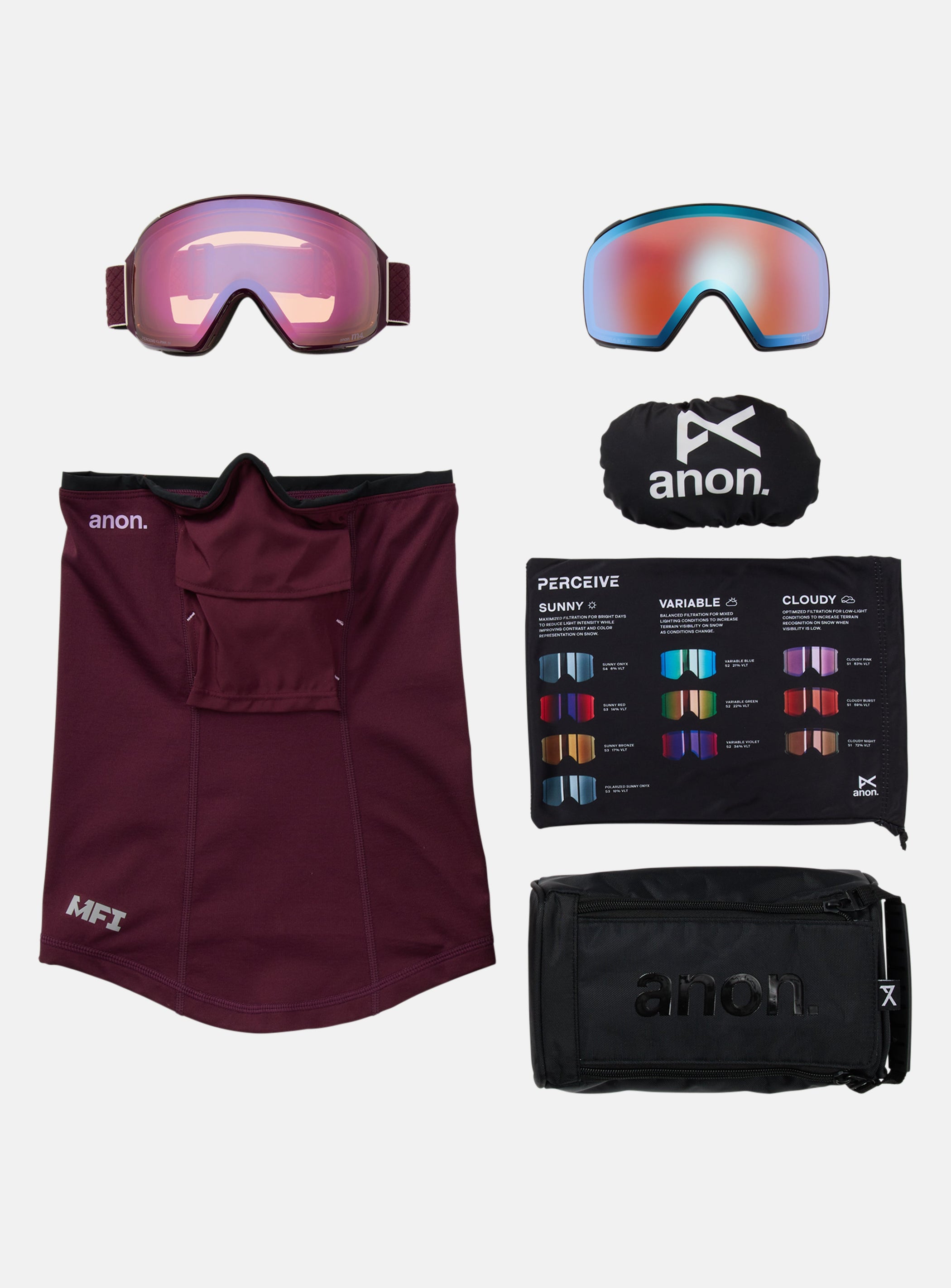 Anon M4 Goggles (Toric) + Bonus Lens + MFI® Face Mask| Anon Optics