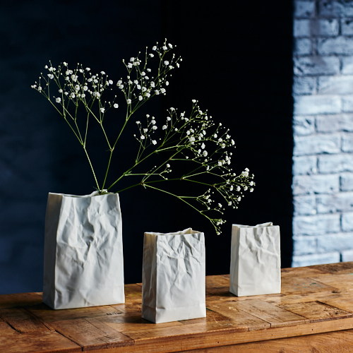 セラミック・ジャパン/new crinkle super bag #1 white | 青山フラワー