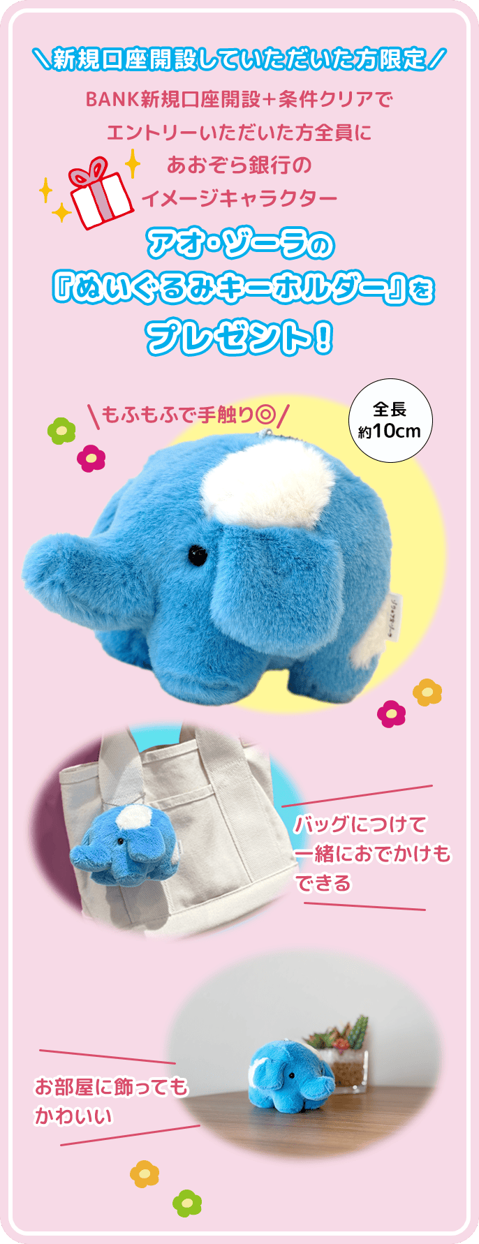 アオ・ゾーラがもらえる！BANK新規口座開設キャンペーン | あおぞら銀行
