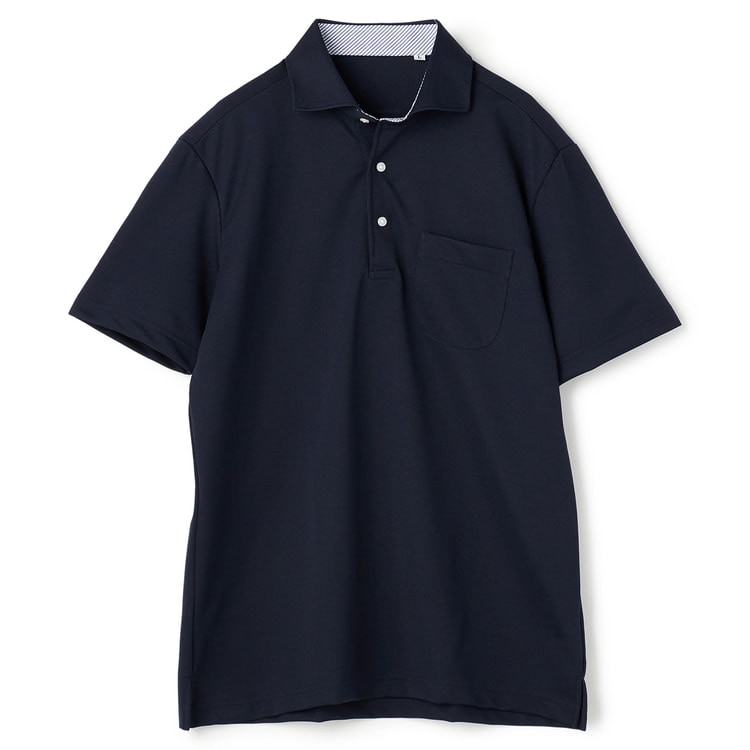 ビズポロ】エアクール カッタウェイ ポロシャツ 紺【AOKI公式通販】