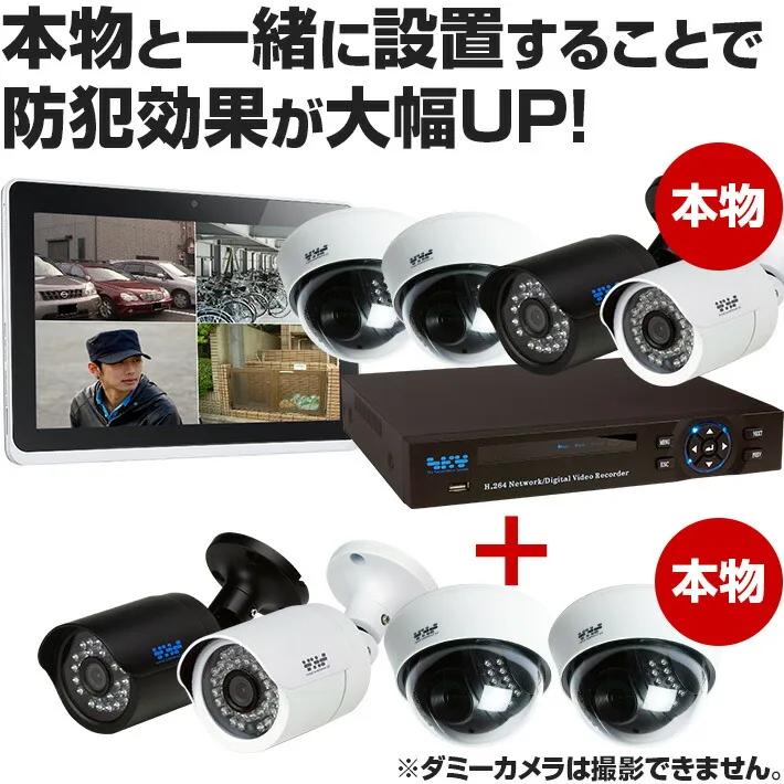 全て本物の防犯カメラを使用したダミーカメラ dam001-PRO/防犯カメラ