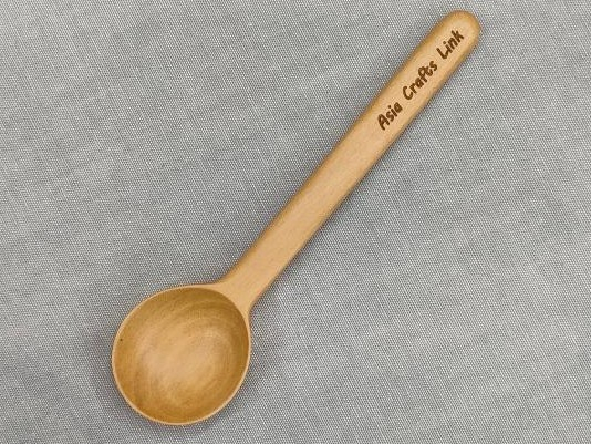 ナチュラルシュガースプーン（N25） / 名入れノベルティ / 木製