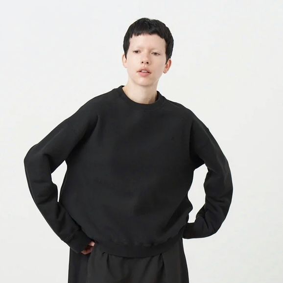 ATON - 【残りわずか】Garment Dyed Urake Oversized Sweatshirt