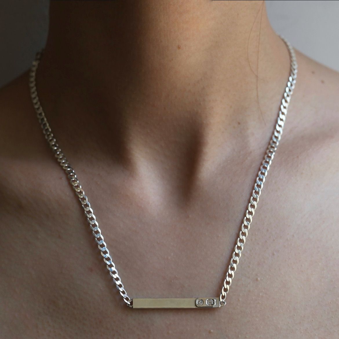 Garden of Eden - 【残り一点】ID Necklace Small(SILVER) | ACRMTSM