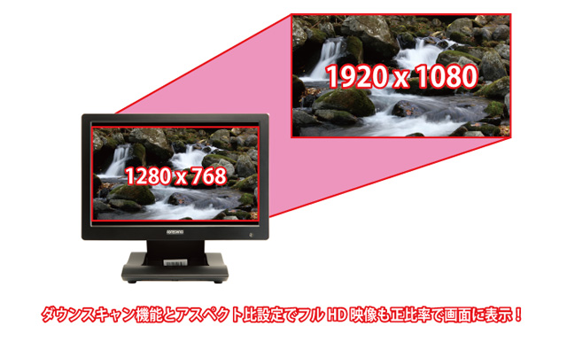 LCD1015 | 10.1型高解像度液晶搭載 業務用液晶ディスプレイ | ADTECHNO
