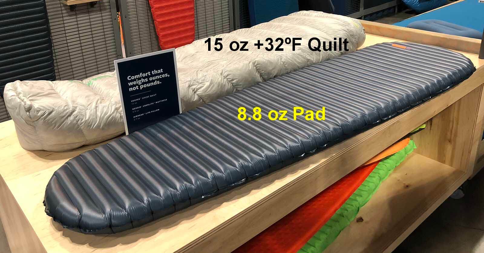 Lightest Air Mattress the 1/2 Lb Therm-a-Rest NeoAir UberLite Mattress