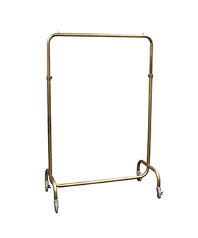 アンティーク ゴールド ハンガーラック W900 可動式｜ハンガーラック
