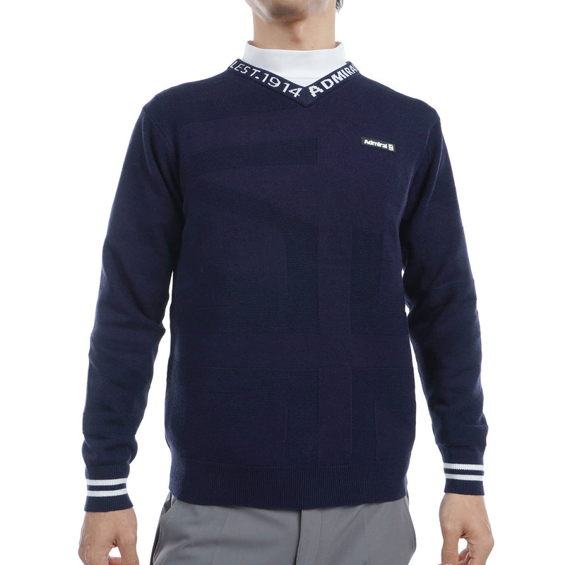 ユニオンジャックジャガード Vネックセーター ADMA454 – ADMIRAL